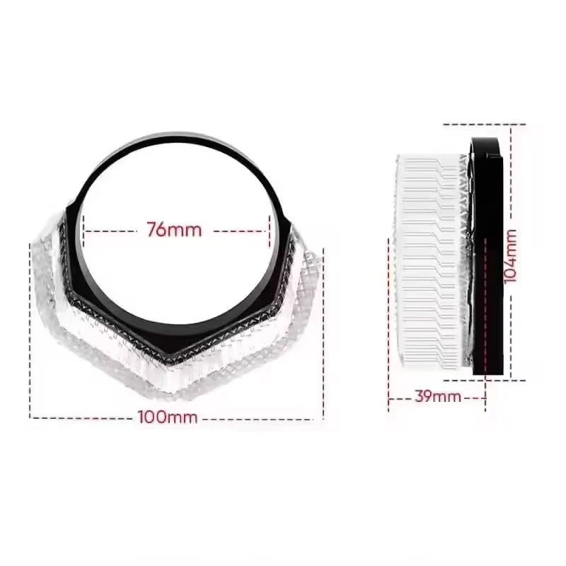 2.5-inch V monochrome decorative cover