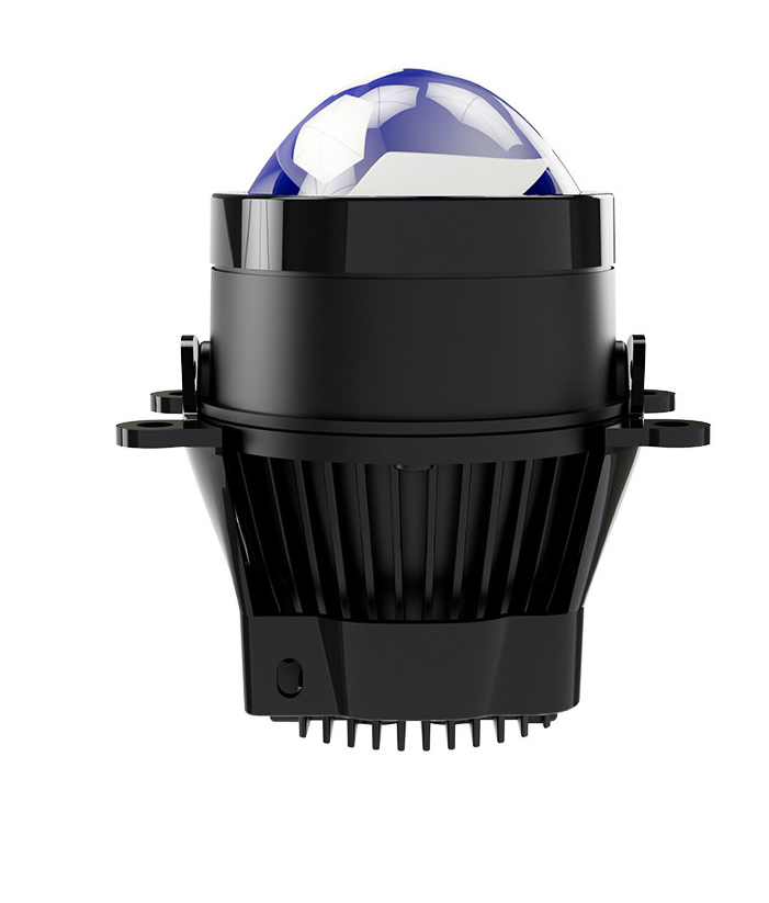 The KM 3-inch fog lamp dual-light lens (blue film) can be used for 12-24V