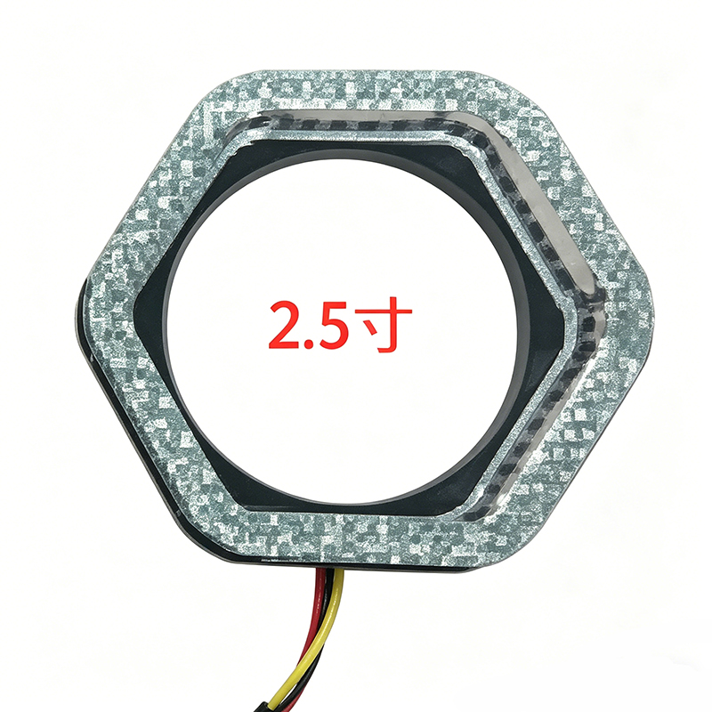2.5-inch hexagonal acrylic thick-walled angel eye