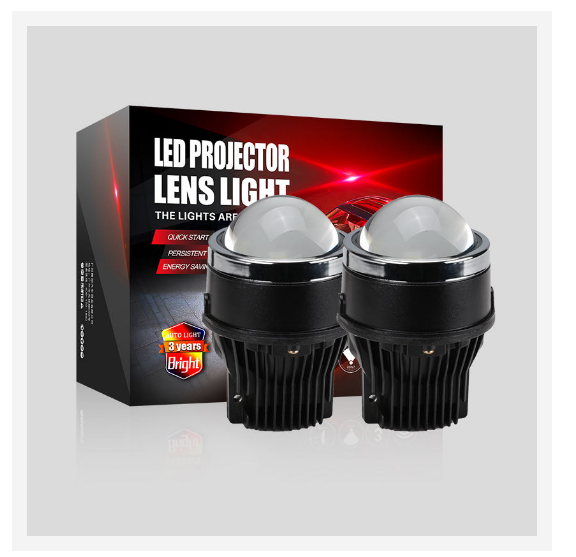 Fog lamp dual-light lens 60W