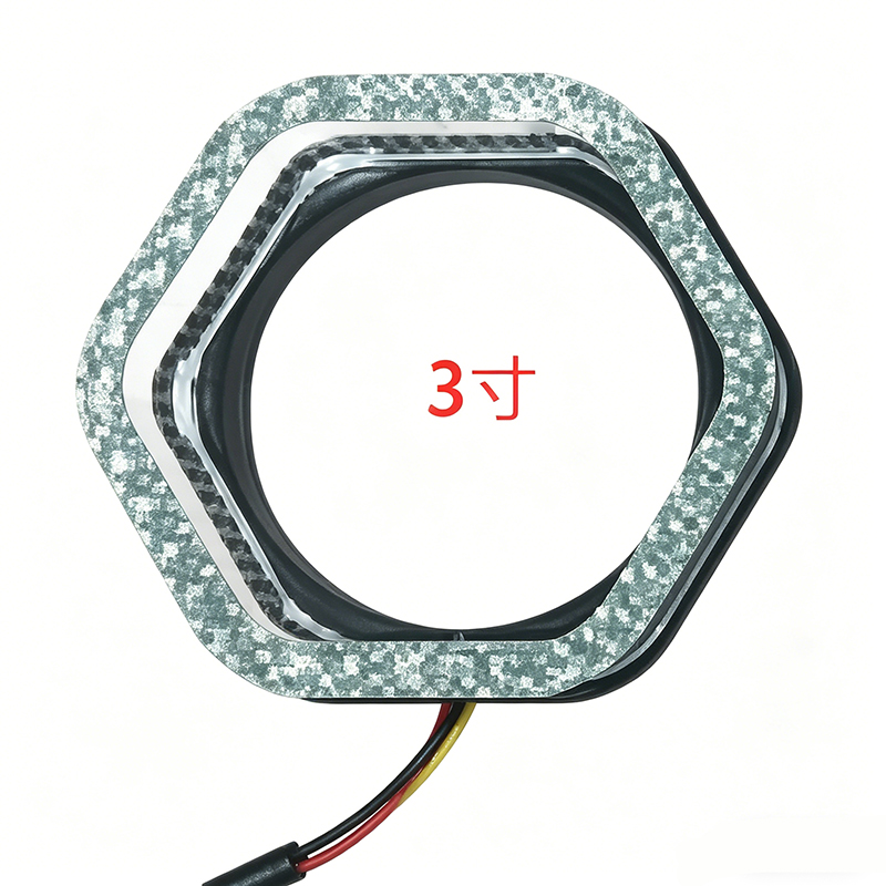 3.0-inch hexagonal acrylic thick-walled angel eye